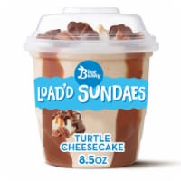 Blue Bunny Load'd Sundaes® Turtle Cheesecake Frozen Dairy Dessert Cups Perspective: Main