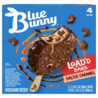 Blue Bunny® Salted Caramel Load’d Bars® Frozen Dairy Dessert Perspective: Main