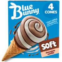 Blue Bunny® Twist Cones Chocolate Vanilla Frozen Dairy Dessert Cones
