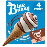 Blue Bunny® Chocolate Vanilla Twist Cones