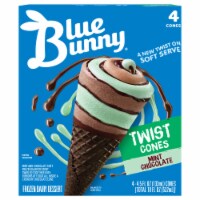Blue Bunny Mint Chocolate Twist Cones