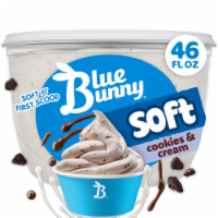 Blue Bunny Soft Cookies and Cream Frozen Dairy Dessert Perspective: Main