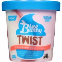 Blue Bunny Soft Strawberries and Cream Frozen Dessert Perspective: Main