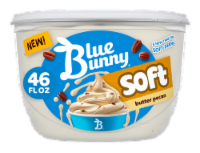 Blue Bunny Soft Butter Pecan Frozen Dessert Perspective: Main