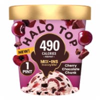 Halo Top Cherry Chocolate Chunk Light Ice Cream Perspective: Main