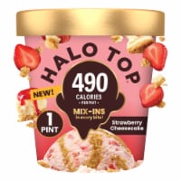 Halo Top Strawberry Cheesecake Light Ice Cream Perspective: Main