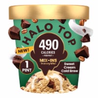 Halo Top Sweet Cream Cold Brew Light Ice Cream Perspective: Main