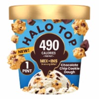 Halo Top Chocolate Chip Cookie Dough Light Ice Cream Perspective: Main