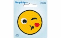 Simplicity Applique Iron On Throwing Kiss Emoji Perspective: Main