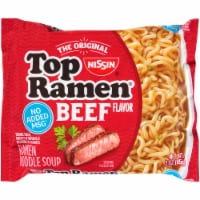 Top Ramen Beef Flavor Ramen Noodle Soup