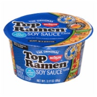 Nissin Top Ramen Soy Sauce Flavor Ramen Noodle Soup Perspective: Main