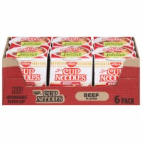 Nissin Cup Noodles Beef Flavor Ramen Noodle Soup