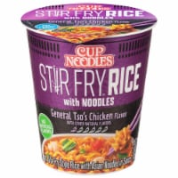 NISSIN Stir Fry Cup Noodles, Hot Garlic Chicken Flavor, 2.93oz