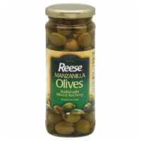 REESE OLIVE STFD ANCHOVY-10 OZ -Pack of 12 Perspective: Main