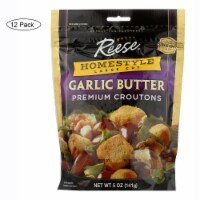 Reese Croutons Homestyle Garlic Butter - Case of 12 - 5 oz.