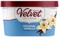 Velvet® Original Vanilla Ice Cream Tub Perspective: Main