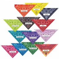 Top Performance Paisley Dog Bandanas, Dark Green