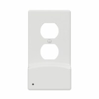 Westek LumiCover White 1 gang Plastic Duplex USB Nightlight Wall Plate 1 pk - Total Qty: 1