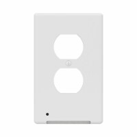Westek LumiCover White 1 gang Plastic Duplex Nightlight Wall Plate 1 pk - Total Qty: 1