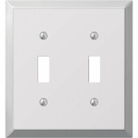 Amerelle® Double Toggle Chrome Wallplate Light Switch Cover