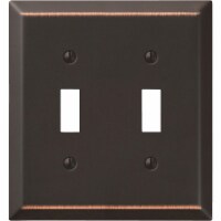 Amerelle® Aged Bronze Double Toggle Light Switch Cover