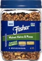 Fisher California Grown Unsalted Walnut Halves & Pieces Perspective: Main