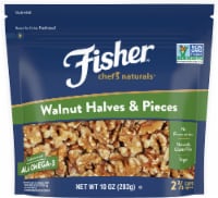 Fisher California Grown Unsalted Walnut Halves & Pieces