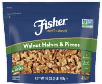 Fisher California Grown Unsalted Walnuts