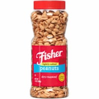 Fisher Snack Lightly Salted Dry Roasted Peanuts