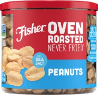 Fisher Snack Oven Roasted Never Fried Peanuts Perspective: Main