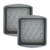 Taste of Home  8 inch Nonstick Metal Square Baking Pan Set of 2