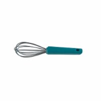 Taste of Home Small Silicone Coated Stainless Steel Whisk , Sea Green