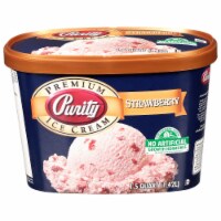 Purity All Natural Strawberry Ice Cream Tub Perspective: Main