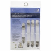 Faucet-Queens 272579 Helping Hand Ironing Board Cover Fasteners&#44; White - Pack of 4