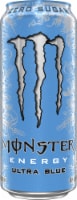 Monster® Zero Sugar Ultra Blue Energy Drink Can Perspective: Main