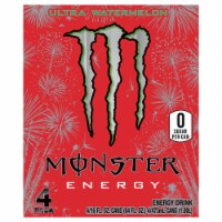 Monster® Ultra Watermelon Energy Drink Multipack Cans Perspective: Main