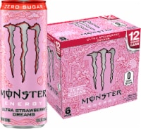 Monster® Zero Sugar Ultra Strawberry Dreams Energy Drink Multipack Cans