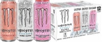 Monster® Zero Sugar Ultra Energy Drink Variety Pack Cans Perspective: Main
