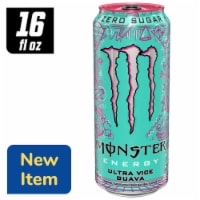Monster® Zero Sugar Ultra Vice Guava Energy Drink Can Perspective: Main