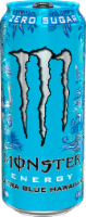 Monster® Zero Sugar Ultra Blue Hawaiian Energy Drink Can Perspective: Main