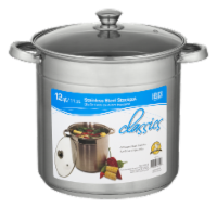 M.E. Heuck Co. Covered Encapsulated Stockpot - Stainless Steel Perspective: Main