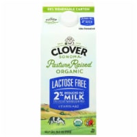 Clover Sonoma Organic Lactose Free 2% Reduced Fat Milk 0.5 gal Perspective: Main