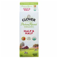 Clover Sonoma Pasture Raised Organic Half & Half 1 qt Perspective: Main