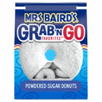 Mrs Baird's Grab 'n Go Favorites Powdered Sugar Donuts Perspective: Main
