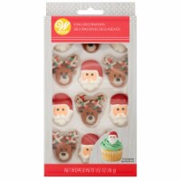 Wilton Santa and Reindeer Icing Decorations