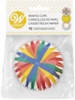 Standard Baking Cups 75/Pkg-Rainbow, Striped And Yellow