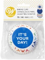 Standard Baking Cups 75/Pkg-Blue, Polka Dot And It's Your Day