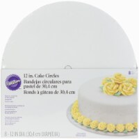 Cake Boards-12 Round White 8/Pkg