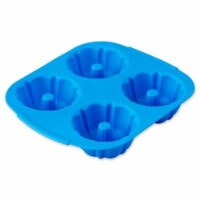 Easy-Flex Silicone Mini Fluted Tube Pan-4 Cavity 3.875 X1.75