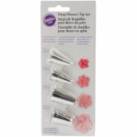 Wilton Decorating Tip Set 4/Pkg-Drop Flowers - #225, #190, #129 & #109